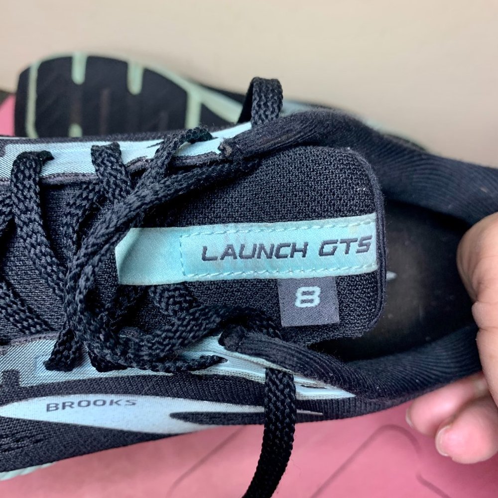 Womens Brooks Launch Gts 8 Black Running Shoes Size 9… Gem